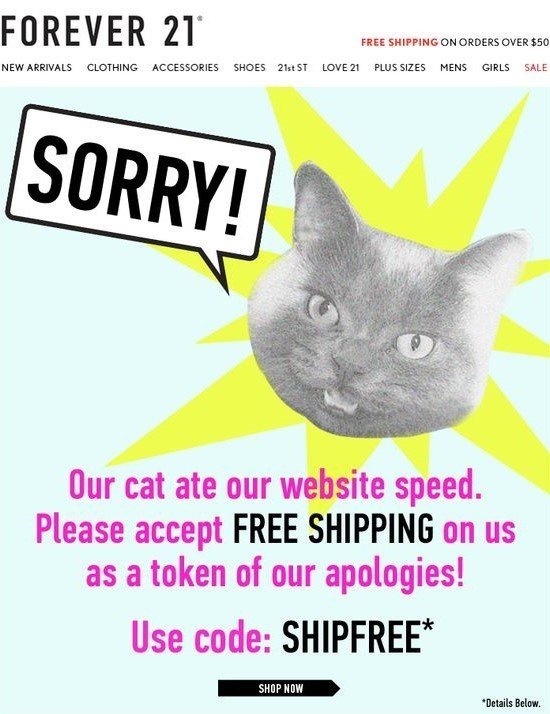 Apology Emails Forever 21 _ Stripo