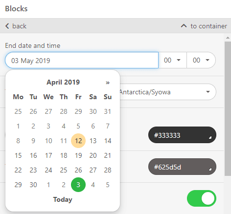 Stripo AtoZ Working with timer_Setting Dates