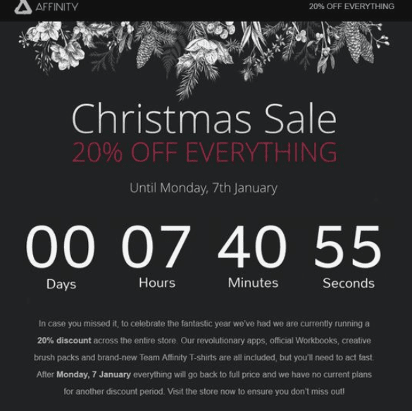 Stripo Countdown Timer Christmas Sale