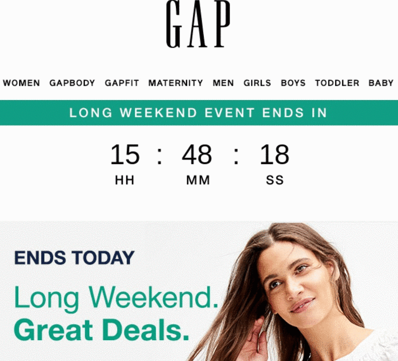 Countdown Timer _ Gap