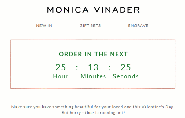 Countdown Timer Monica Vinader