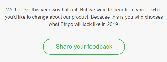 Stripo Email Marketing for Ecommerce Example of Survey Email