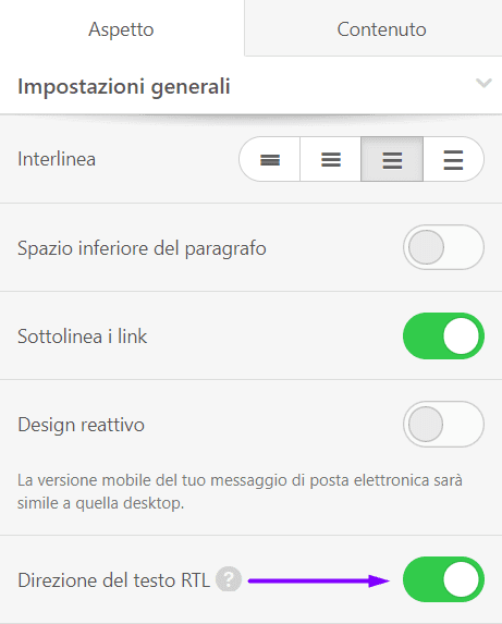 Stripo Email Translate_Opzione RTL