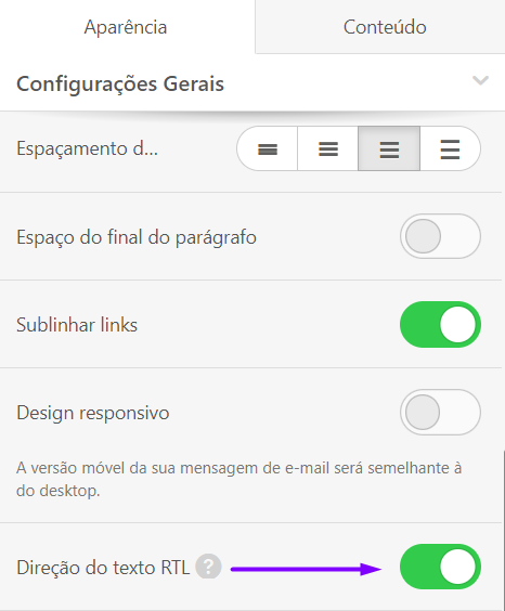 Stripo Email Translate_Opção RTL