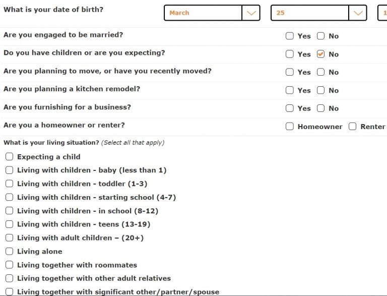 Data Collection for Email Segmentation_Extended Forms