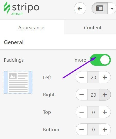 Stripo-Paddings-General-Settings