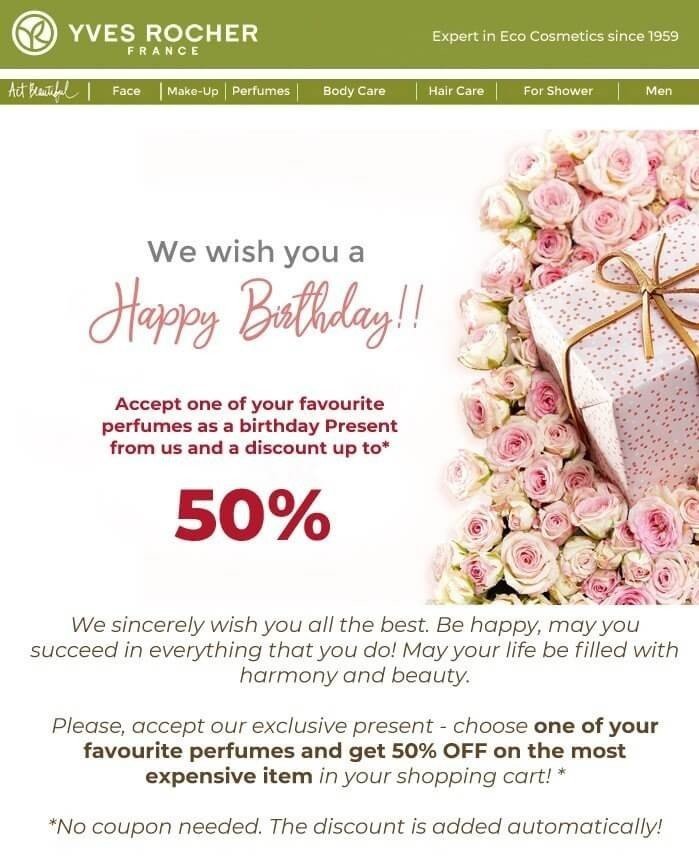 Stripo Personalized Birthday Offer