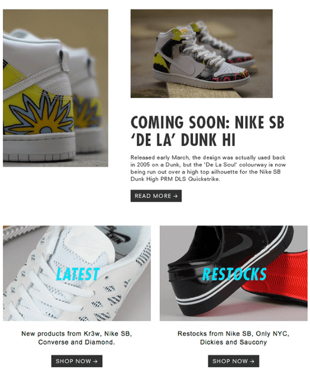 Stripo_Call to Action in Email Campign_Number of Buttons by Nike