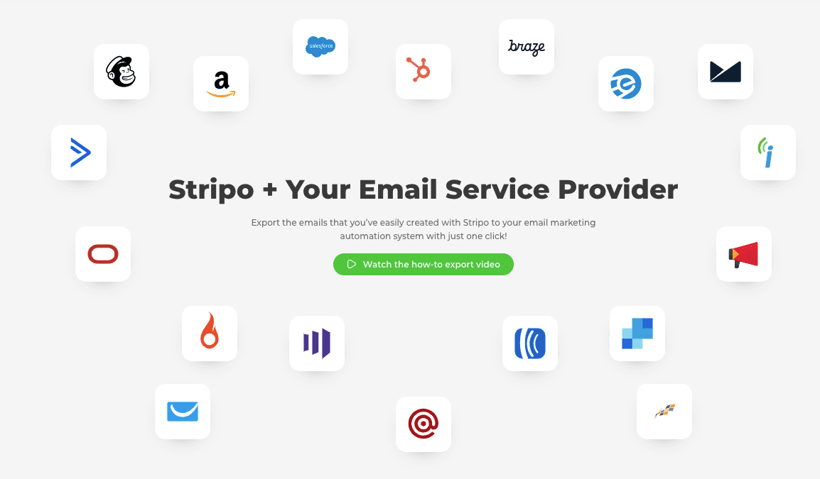 Stripo Integrations with ESPs and Email Clients