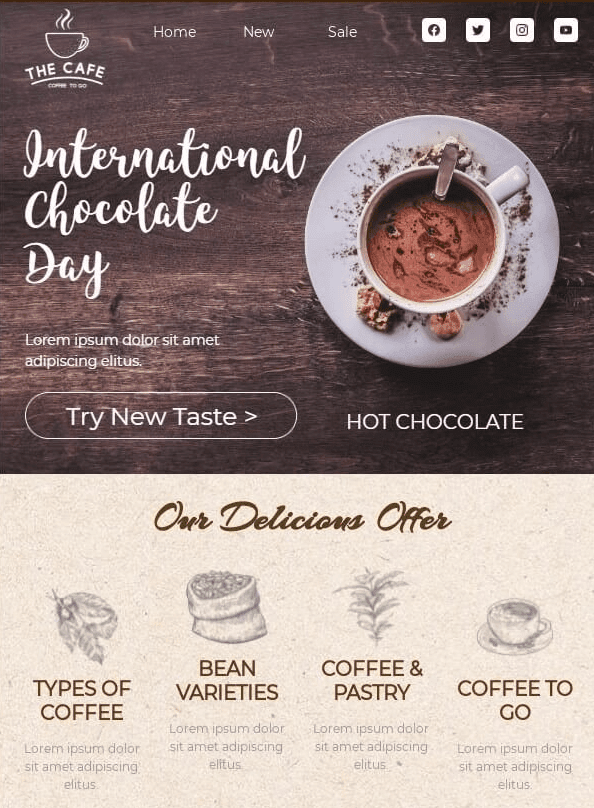 Stripo _ International Chocolate Day Email Template