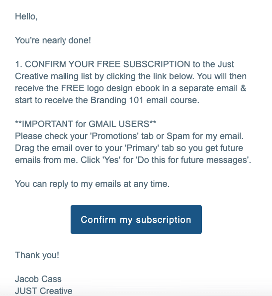 Subscription Confirmation Email Best Practices _ Let users know what to expect from you