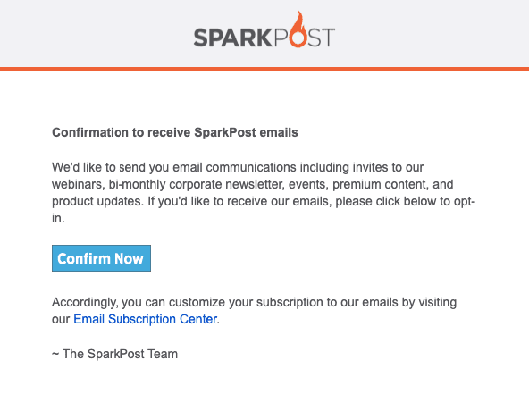 Subscription Confirmation Email _ Double Opt-in