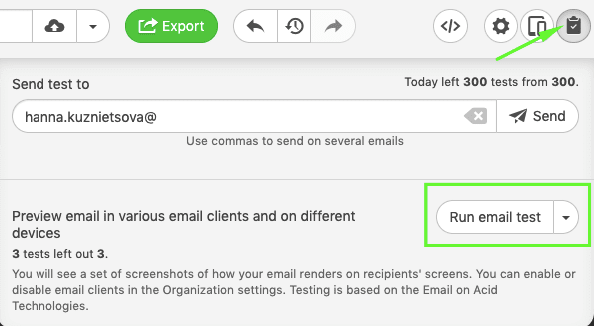 Preview and Send Test Email in Stripo — Stripo.email