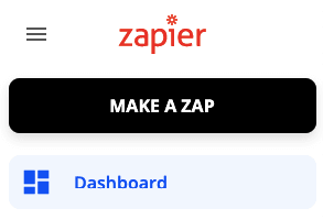 Кнопка создания Zap