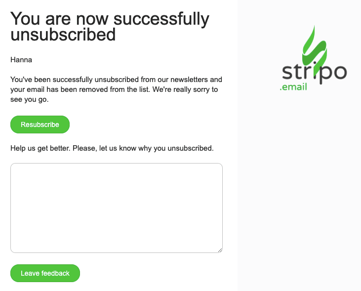The Unsubscribe Page Best Practices