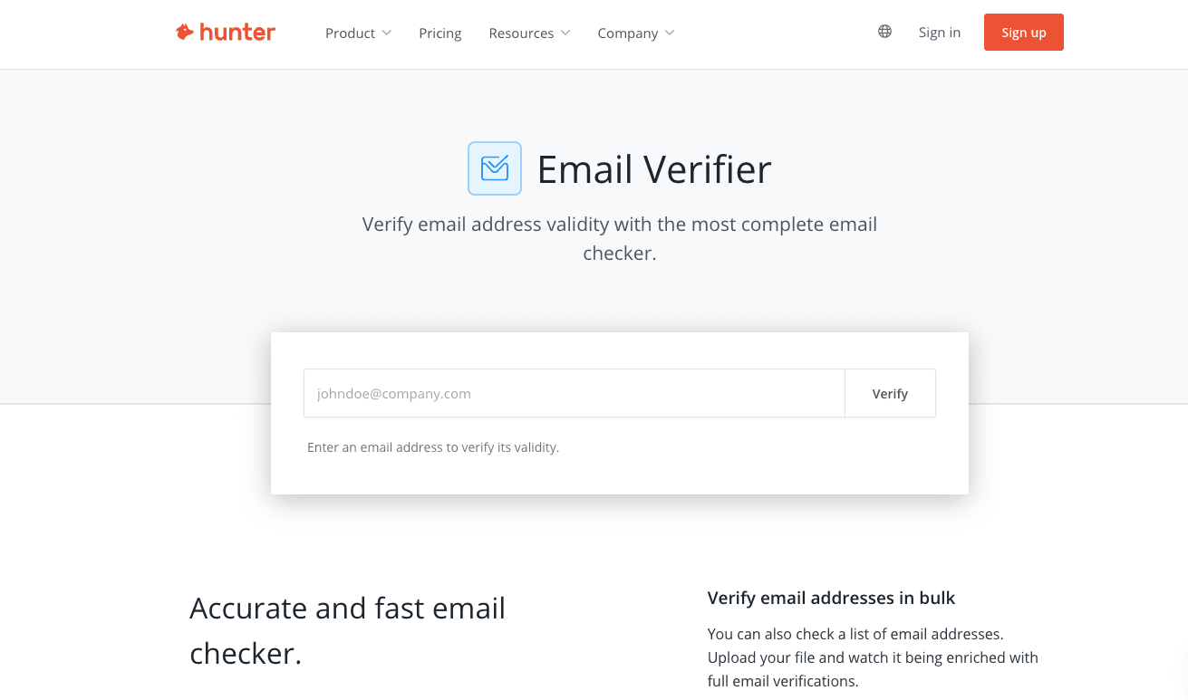 The Hunter Email List Cleaning Service