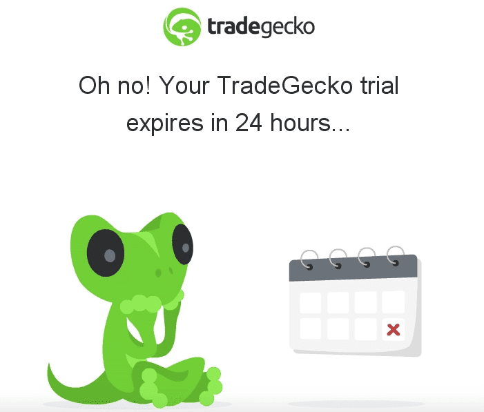 Transactional Email Examples_Trial Is About to Expire Soon