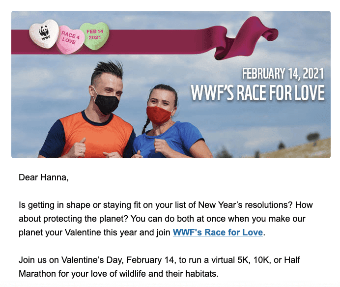 Newsletter di San Valentino _ Correre maratone in occasioni speciali