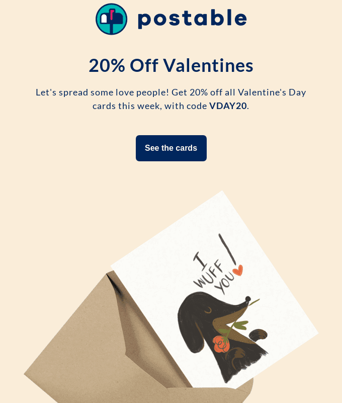 Valentines Day email
