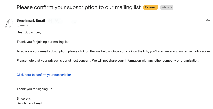 Verification Confirmation Emails _ Double Opt In _ Welcome Emails