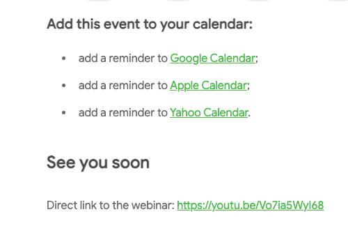 Webinar Reminder Email_Adding the Add to Calendar Link