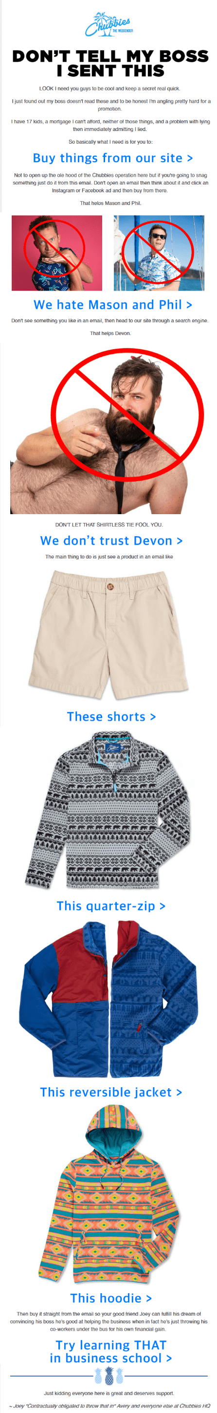 Email newsletter example _ Chubbies