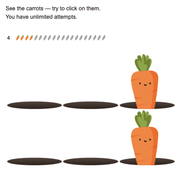 carrots with poor feedback system