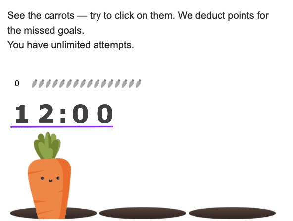 carrots with timer