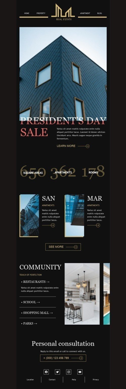 Modern way of living Email Template by Anastasiia Babintseva — Stripo.email