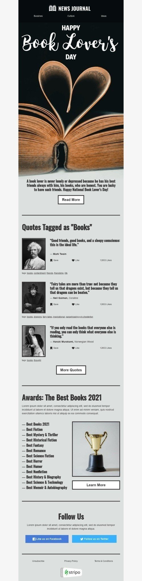 The best books Email Template by Anastasiia Babintseva — Stripo.email