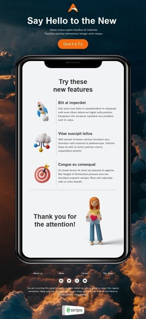 Say Hello To The New Email Template By Full Name Stripo Email Say Hello To The New Email Template By Full Name Stripo Email