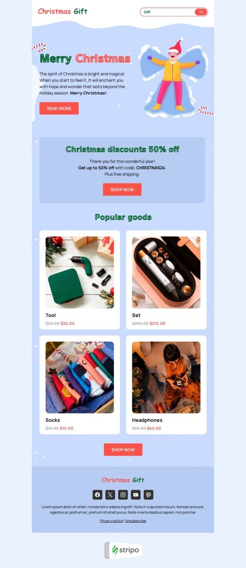 Christmas Fair Email Template By Ruslan Trepukhalov Stripo email