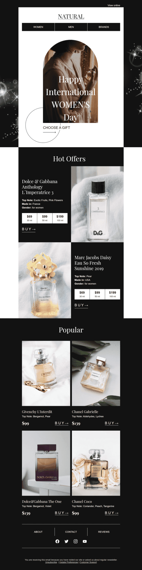 The best perfumes Email Template by Anastasiia Babintseva — Stripo.email
