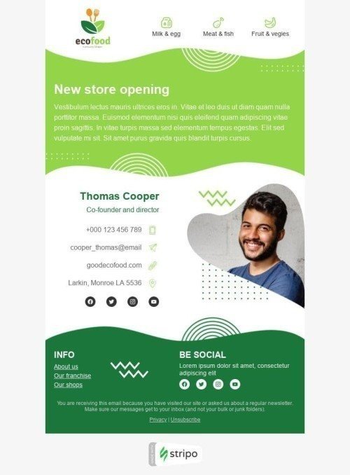 Store opening Email Template by Anastasiia Babintseva — Stripo.email