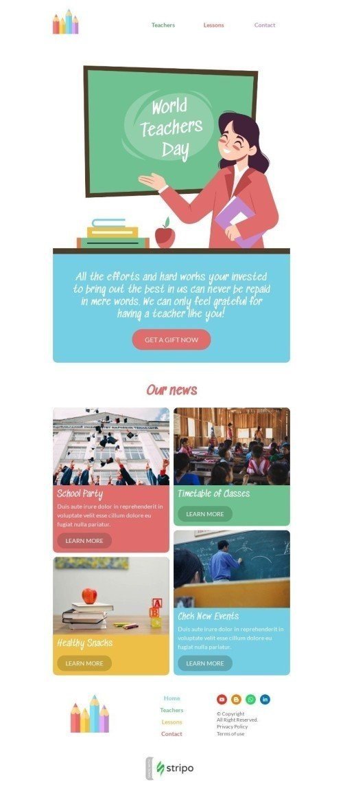 email writing template for teachers