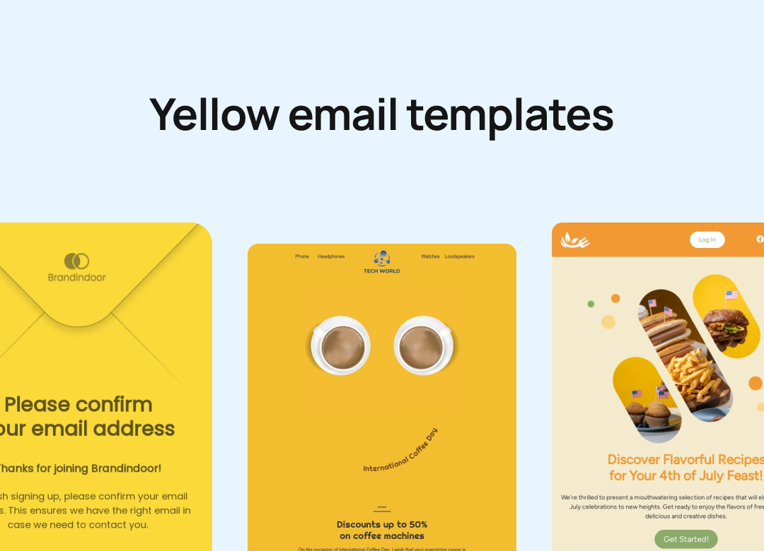 Yellow Email Templates 📭 