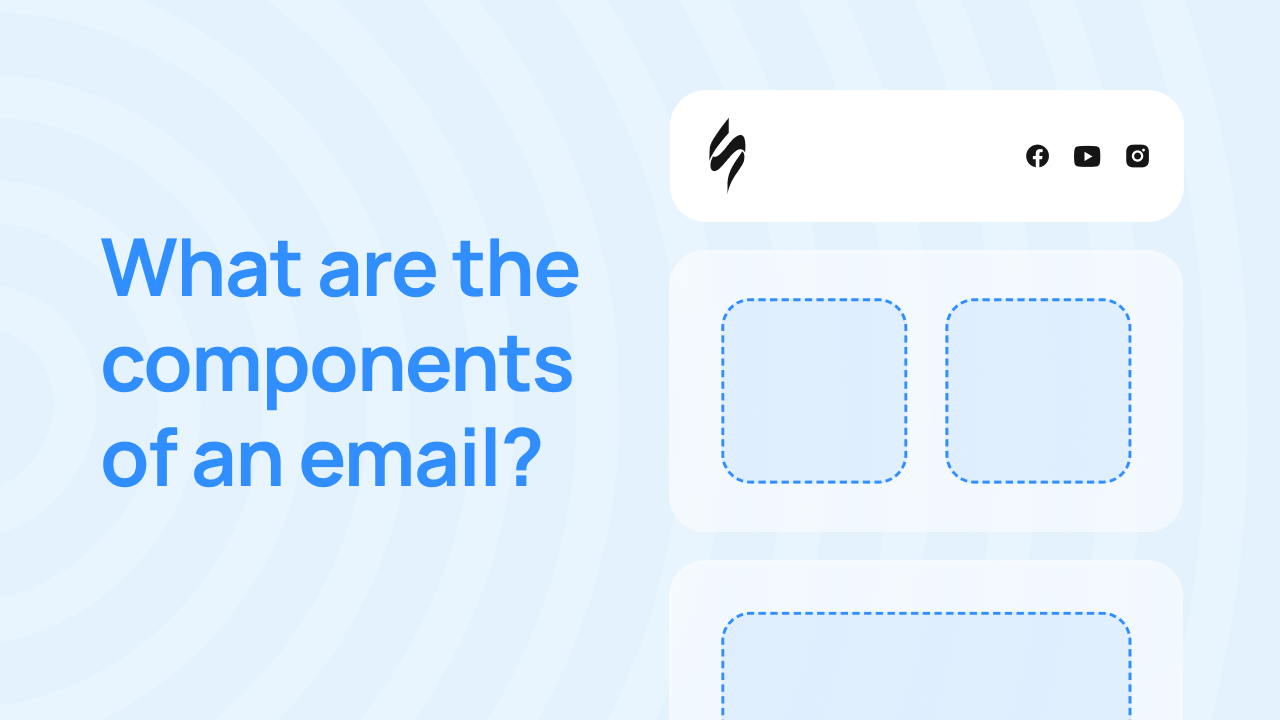 What are the components of an email stripo email