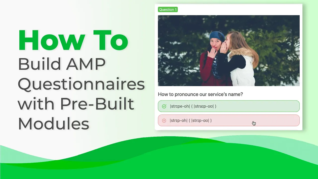 How To Build AMP Questionnaires with Pre-Built Modules — Stripo.email