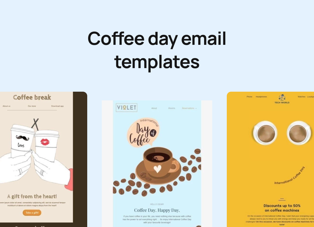 Coffee Day Email Templates 📭 Free Coffee Day HTML Email Template