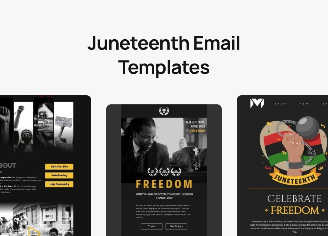 Juneteenth Email Templates 📭 | Free Juneteenth HTML Email Template ...